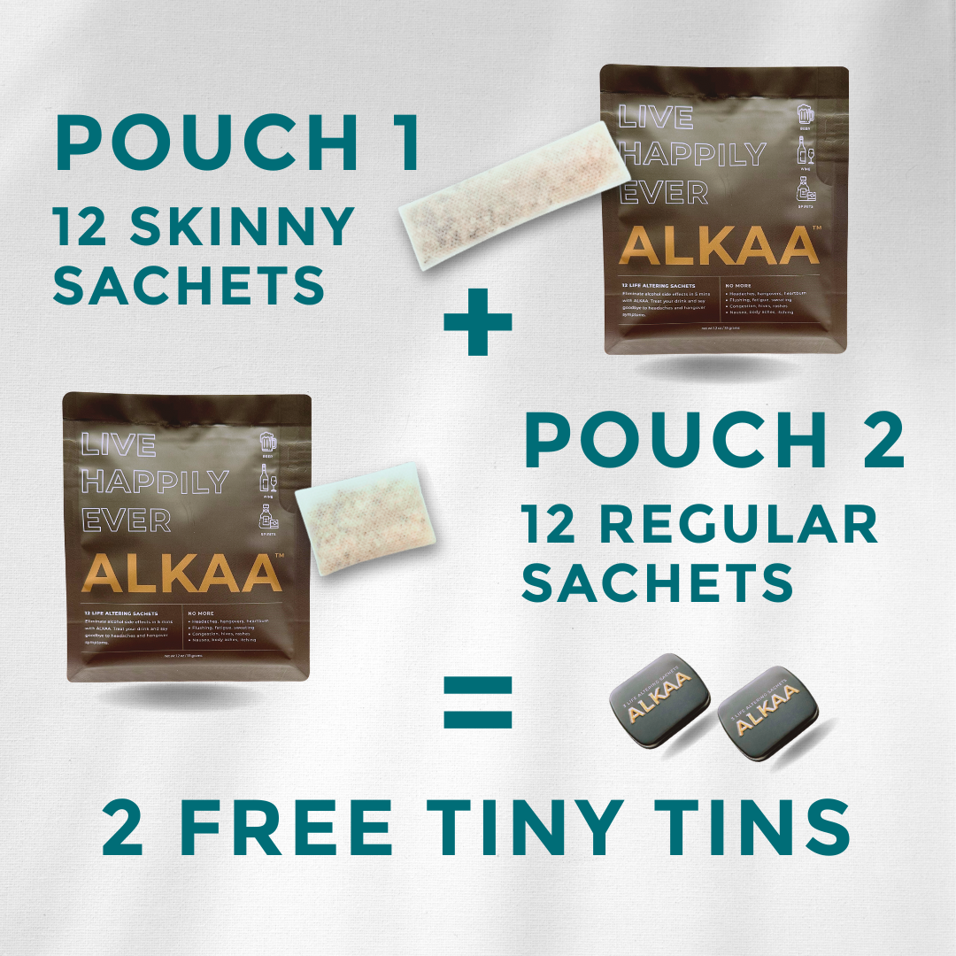 Buy 2 Pouches of 12 Sachets, Get 2 Tiny Tins Free (SAVE $26)