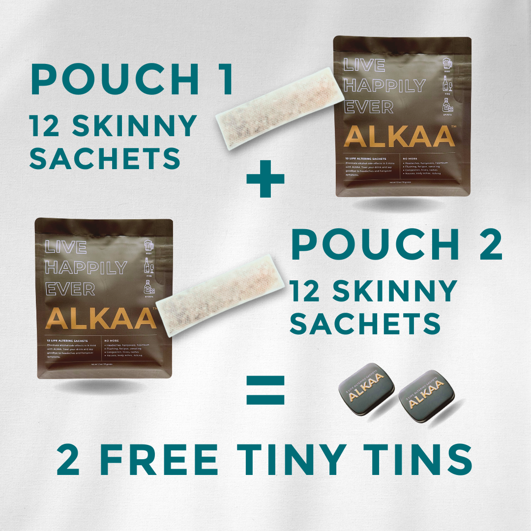 Buy 2 Pouches of 12 Sachets, Get 2 Tiny Tins Free (SAVE $26)